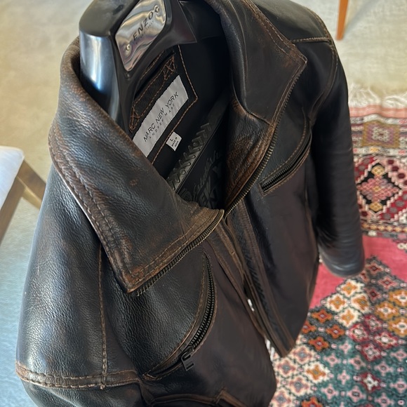 Mark New York heavy thick leather jacket - Picture 3 of 3
